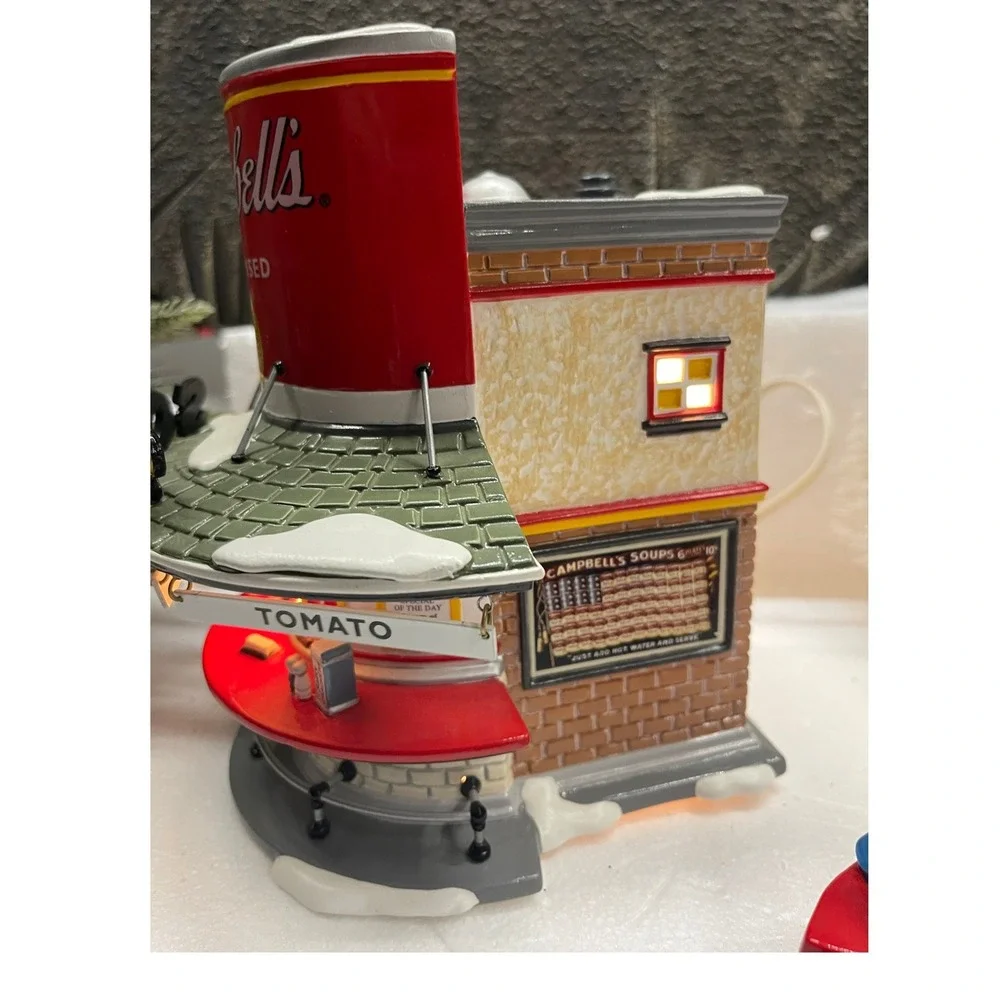 Dept 56 Snow Village CAMPBELL'S SOUP COUNTER & M'm M'm GOOD Accessory 56.55309